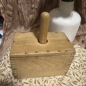 Primitive Wooden Butter Mold